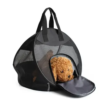 Сгъваема котешка чанта, изходящи консумативи за домашни любимци, малка преносима чанта за котки, дишаща мрежа, малки консумативи за кучета