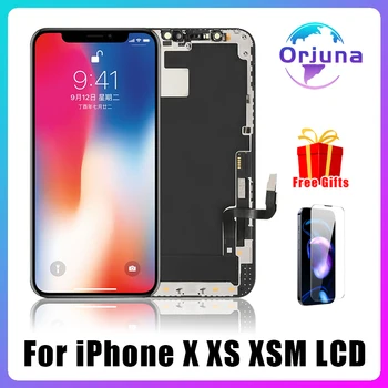 NEW OLED за iPhone X XS XSMAX XR дисплей сензорен екран дигитайзер събрание замяна за iPhoneXR INCELL LCD