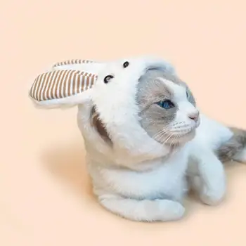 Cat снимка подпори мек плюшени зайче уши Pet шапка за домашни любимци удобна рокля нагоре аксесоар за котки кучета меки удобни домашни любимци шапка