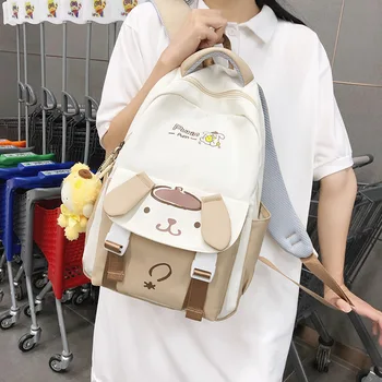 Нова детска раница Sanrio Средно училище гимназия ученик ученическа чанта голям капацитет раница компютър чанта пътуване чанта