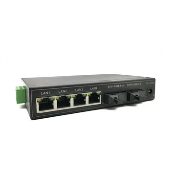 4 порт 10/100Mbps оптичен Ethernet 10G управляван Ethernet външен мрежов PoE превключвател
