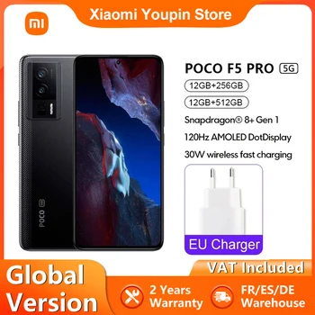 POCO F5 Pro Глобална версия Смартфон 256GB Snapdragon® 8+ Gen 1 6.67