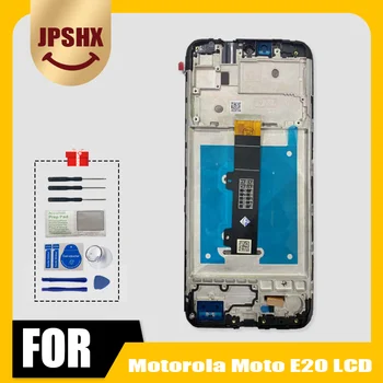 Оригинален за Motorola E20 LCD дисплей сензорен екран дигитайзер събрание замяна XT2155 за MOTO E20 дисплей