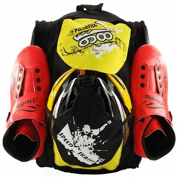 Speed Skate раница PASENDI водоустойчив Оксфорд кърпа ролкови кънки контейнер обувки чанта Inline скорост кънки слалом кънки чанта