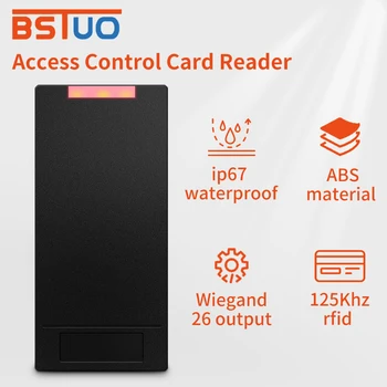 Система за контрол на достъпа до врати Електронна 125Khz EM ID RFID Wiegand 26 битов безконтактен сензор за смарт карти Четец на смарт карти скенер