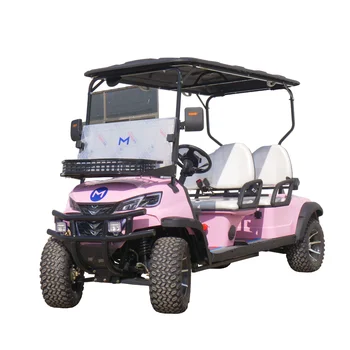 Гореща продажба мода 4 6 места електрически голф количка курорт употреба полезност превозно средство лов бункер товар голф бъги количка електрически 72V