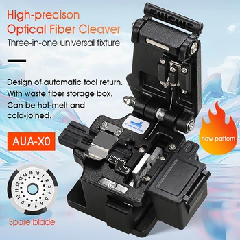 Нов AUA-X0 високо прецизен Fiber Cleaver с отпадъци Fiber Fiber Cable Cutter Fiber Fusion Splicer Cutter