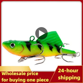 Lure Green Sharp Hook Реалистичен ефект Висока скорост на средна риба висока симулация степен риболовни съоръжения примамка примамка оранжев издръжлив