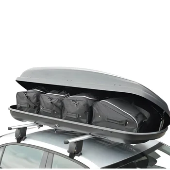 Черно бял покрив кутия кола покрив отгоре пластмасов багаж багажник превозвач кутия за SUV