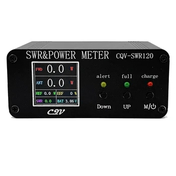 120W 1.8Mhz-50Mhz цифрови правомощия стоящ вълнов метър SWR метър FM AM SSB SWR захранва Watt Meter Аларма функция