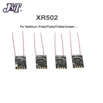 JMT XR502 2.4G SBUS PPM RSSI микроприемник с двойна антена за DSM X / 2 SFHSS Frsky-D8 / D16 AFHDS-2A радиопредаватели RC FPV Drone