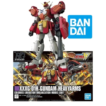 Bandai Genuine HGAC 1/144 XXXG-01H Gundam Heavyarms Аниме Сглобена играчка Модел комплект Мобилен костюм Колекция Коледен подарък за рожден ден
