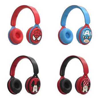 Disney Spider-Man Мики Капитан Америка безжични слушалки Bluetooth съраунд звук сгъваеми слушалки лаптоп слушалки подарък