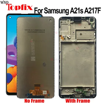 Тестван за Samsung Galaxy A21s LCD A217F / DS дисплей сензорен екран дигитайзер събрание замяна за Samsung A21s LCD
