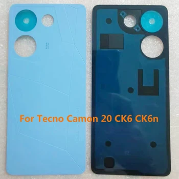 За Tecno Camon 20 CK6 CK6n Капак на батерията Корпус на вратата Заден заден калъф Ремонтни части