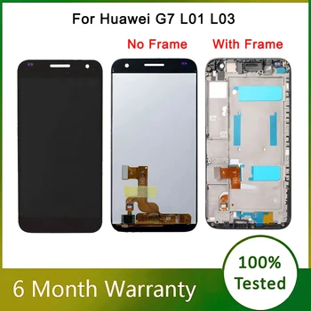 LCD екран за Huawei Ascend G7 LCD дисплей за Huawei G7-L01 L03 LCD монтаж сензорен екран дигитайзер телефон замяна тест отгоре