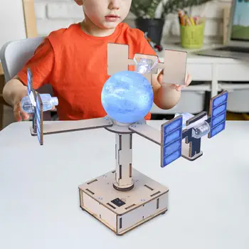 Дървен аерокосмически модел Разработване на практически способности и въображение Ръчно изработен материалознание Експеримент Научен експеримент Проект