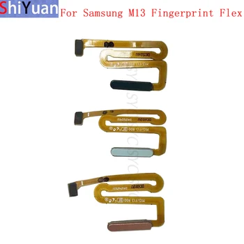 Сензор за пръстови отпечатъци Бутон Flex кабелна лента за Samsung M13 M135F захранващ ключ сензор за докосване Flex резервни части