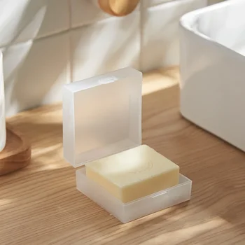 Водоустойчив с уплътнение на капака и гъба Преносима пътническа баня Creative Clear Plastic Soap Soap Box се продава добре