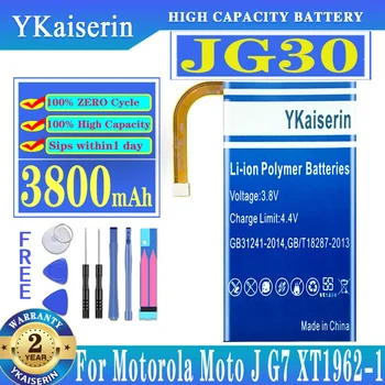 YKaiserin Нова 3800mAh JG30 батерия за Motorola Moto J G7 XT1962-1 Батерии за мобилни телефони с добро качество + Безплатни инструменти