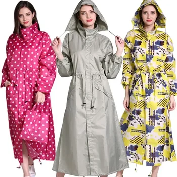 Мода голям тънък размер запечатване дъждобран дъждобран възрастни мъже и жени разширени