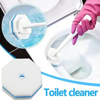 30Pcs Система за почистване на тоалетни за еднократна употреба Пълнители за пръчици Гъби Скраб глави Сменяеми аксесоари за домашна баня