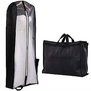 GoodTop Дамски сватбени прахови дишащи покривни рокли Чанта за дрехи Сгъваема преносима висяща чанта за мода за съхранение на мода