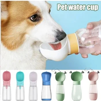 Portable куче бутилка вода за малки големи кучета купа открит ходене кученце домашен любимец пътуване бутилка вода котка пиене купа куче доставки