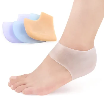 2Pcs/1 чифт силиконови протектори за крака покриват овлажняващ гел за петите тънки чорапи петата покритие напукани инструменти за грижа за кожата на краката