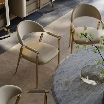 Nordic Луксозни столове за хранене Трон суета офис мързелив дизайнер балкон трапезни столове минималистичен салон Sillas мебели за дома