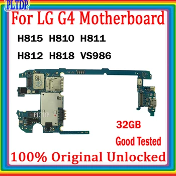 Безплатна доставка 32GB дънна платка за LG G4 H810 H811 H812 VS986 H818P дънна платка оригинална логика за отключване 100% тествана добра работа