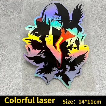 Класически японски аниме Наруто дракон топка цвят лазерни отразяващи стикери тялото драскотини покритие кола стикери творчески декорация