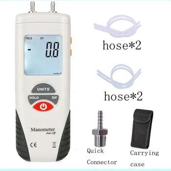 2023 Hti 400bar диференциално налягане цифров ръчен манометър налягане за налягане на газа Ht-1891