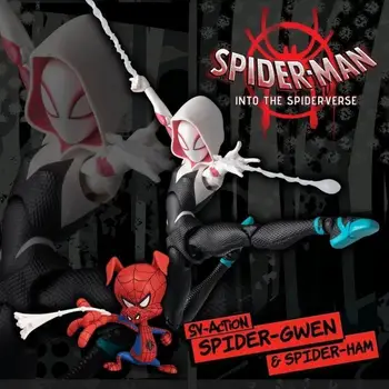 Marvel Spiderman Super Gwen Action Figrue Shf Spider-gwen Gwen Stacy Into The Spider-verse Figure Gwen Model Toys Birthday Gifts