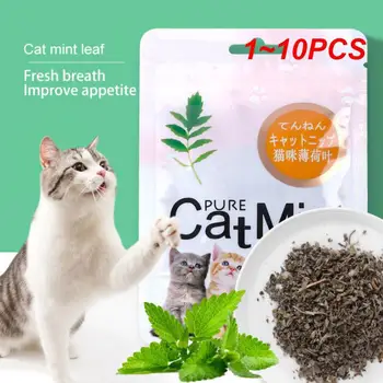 1~10PCS Natural Premium Catnip Cattle Grass Interactive Cat Non-toxic 5g Menthol Flavor Funny Cat Supplies Keep Pet Health Cat