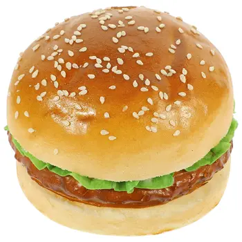 Симулация Хамбургер фалшив хляб храна играчка фалшив бургер пекарна дисплей храна фотография реквизит кабинет декорация дисплей проба