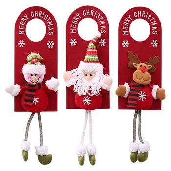 Врата висящи Коледа декор кукла дрехи багажник коледни орнаменти Коледа врата орнаменти Коледа дърво висящи висулка