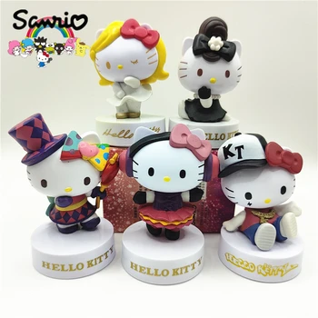 Sanrio Hello Kitty Blind Box Ornament Детска играчка Kawaii торта декорация аниме кукла около мистериозен подарък за рожден ден