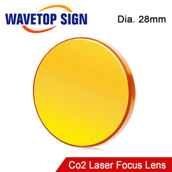 WaveTopSign Китай PVD ZnSe лазерен фокус обектив Dia.28mm FL 50.8 63.5 76.2 95.25 101.6mm за CO2 лазерно гравиране машина