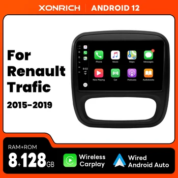 Wireless Carplay AI Voice Android 12 Автомобилно мултимедийно радио за Renault Trafic 3 2014-2021 За Opel Vivaro B 2014-2018 Wifi GPS