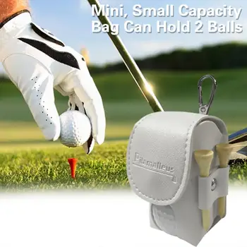 Golf топка талията притежателя чанта голф топка съхранение торбичка с ключодържател против надраскване талията пакет превозвач чанта за голф консумативи мини
