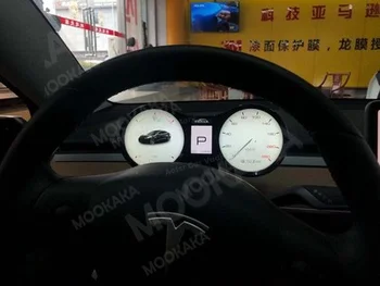 Digital Performance Dashboard Panel Cluster LCD докоснат дисплей скоростомер за Tesla Модел 3 Y Model3 ModelY Linux OS система