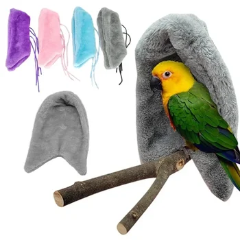 Топла птица хамак шал гнездо ъгъл папагал одеяло ветроупорен домашен любимец малко животно висящи палатка клетка декорация гамак для попугая
