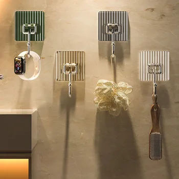 Плюс размер кука самозалепващи се удебелени пластмасови малък елемент кука стена висящи домакинство съхранение за баня декорация