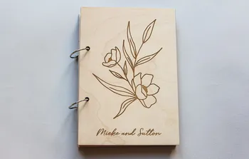 Simple Guestbook, Photo Guestbook, Minimal Guestbook, Wedding Guest Book, Custom Guestbook, Wooden Guestbook, Simple Guestbook