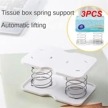 3PCS Creative Practical Spring Tissue Box съдържа двойна пружина, издръжлива и висока еластичност, удобна за рисуване на хартията