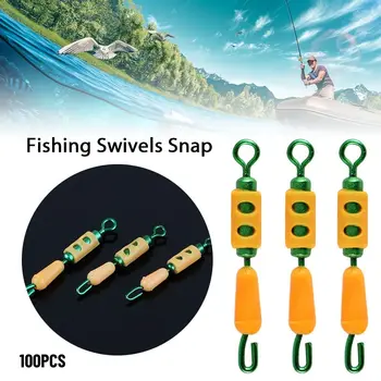 10pcs 8 Word Ring Риболовни въртящи се Snap Fast Tackle аксесоари Риболов Swivels Fast Link Link Line клип Аксесоари за принадлежности.