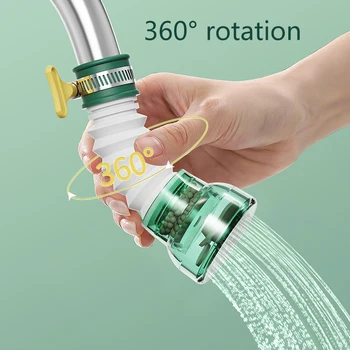 360 Ротационен кран Кухня Домакински душ Чешмяна вода Универсален конектор Удължител Ротационен пречиствател на вода за филтриране на вода